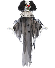 Nightmare Clown Animated Hanging Halloween Decoration 90cm