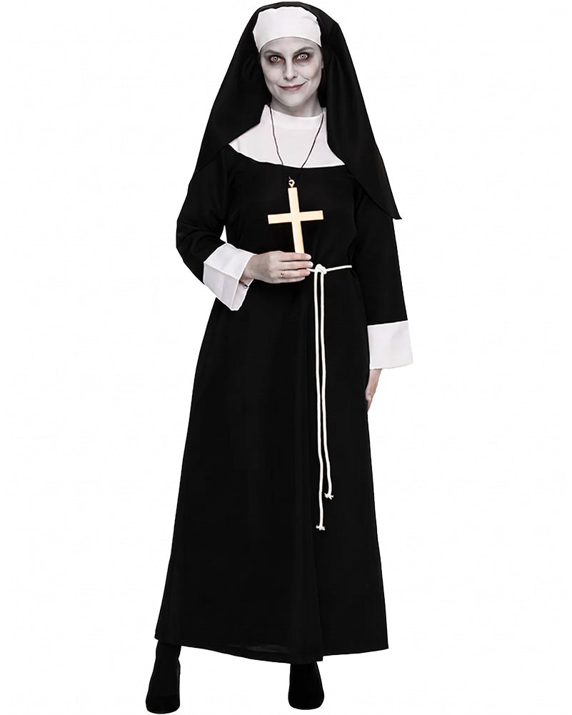Nun Deluxe Womens Plus Size Halloween Costume
