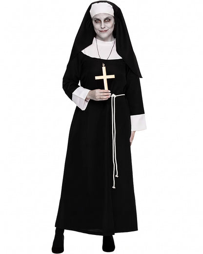 Nun Deluxe Womens Plus Size Halloween Costume