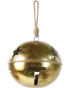Antique Gold Nutbell Christmas Decoration 20cm