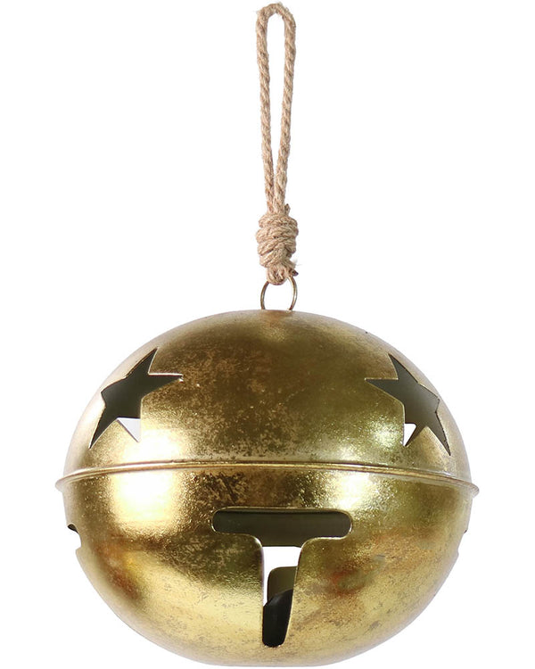 Antique Gold Nutbell Christmas Decoration 20cm