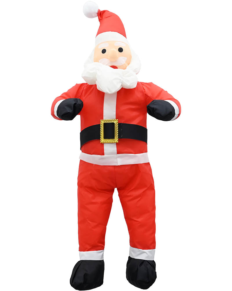 Nylon Garden Santa Sit in Sleigh Christmas Decoration 60cm