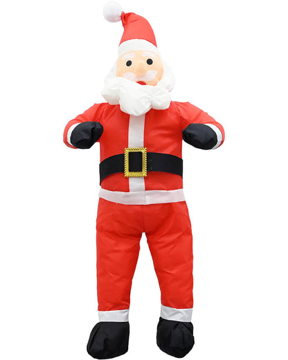 Nylon Garden Santa Sit in Sleigh Christmas Decoration 60cm