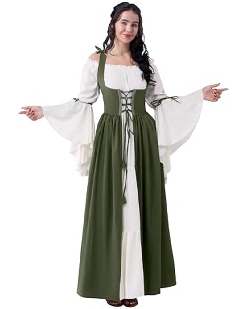 Olive Medieval Renaissance Womens Costume
