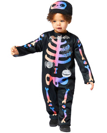 Ombre Skeleton Girls Halloween Costume 4-6 Years