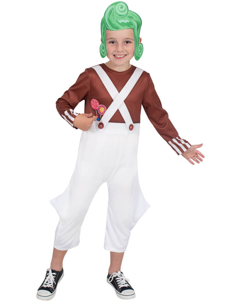 Willy Wonka and the Chocolate Factory Oompa Loompa Kids Book Week Costume