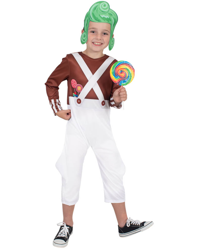Willy Wonka and the Chocolate Factory Oompa Loompa Kids Book Week Costume