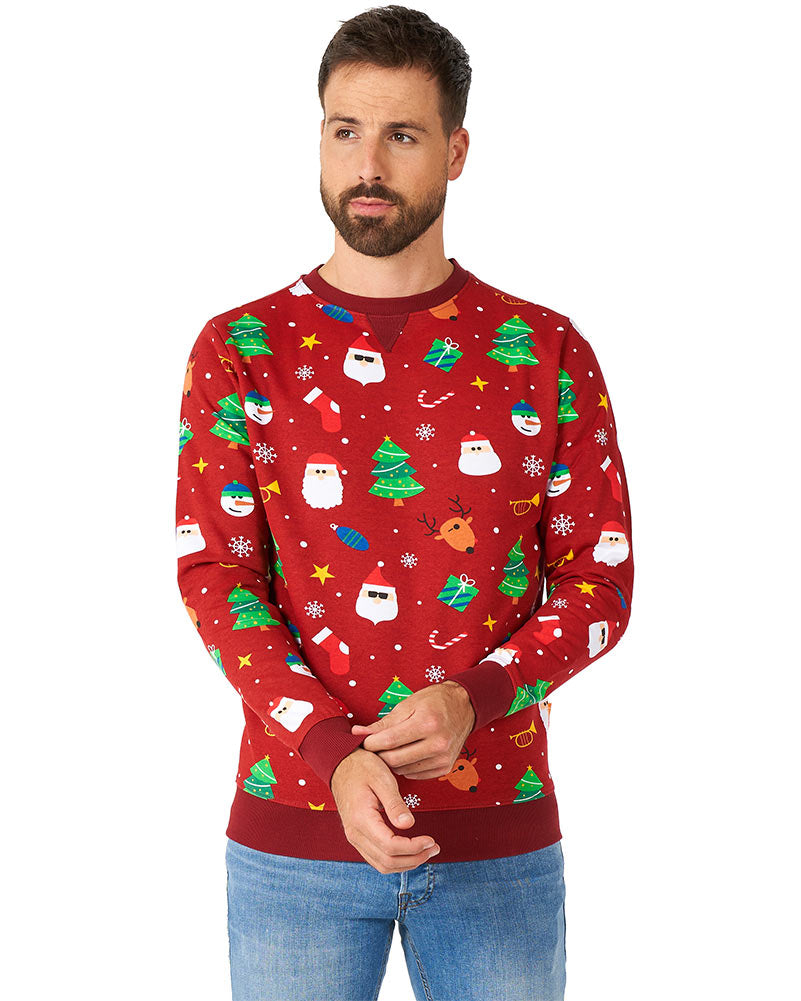 Opposuit Festivity Red Mens Christmas Sweater