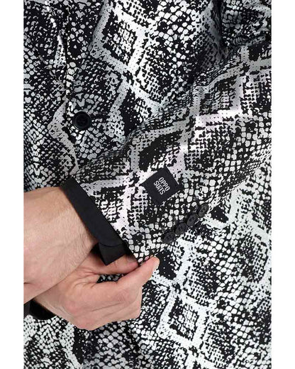 Opposuit Shiny Silver Snake Premium Mens Suit