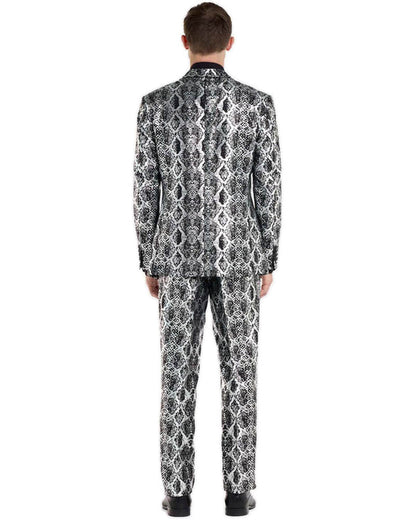Opposuit Shiny Silver Snake Premium Mens Suit