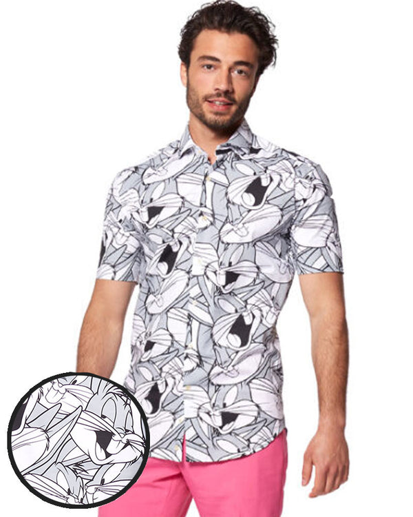 Opposuit Summer Bugs Bunny Mens Shirt