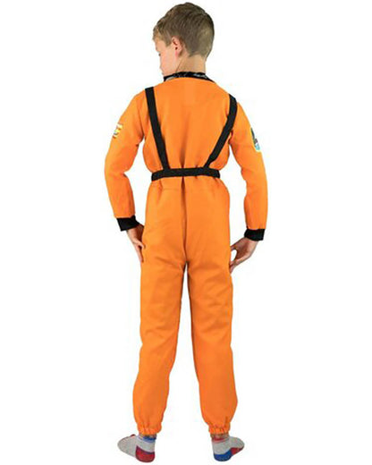 Orange Astronaut Kids Costume