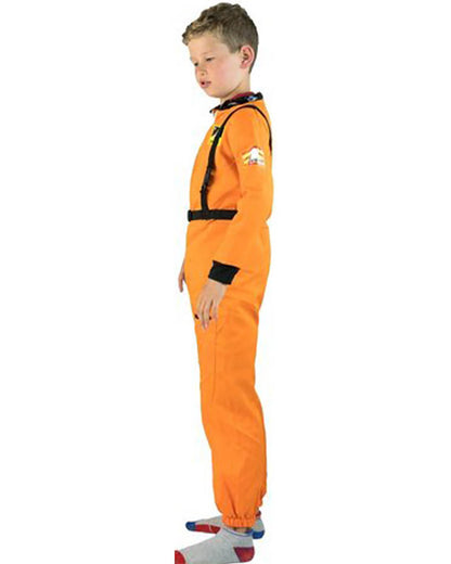 Orange Astronaut Kids Costume