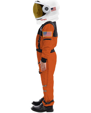 Orange Astronaut Kids Costume with Helmet