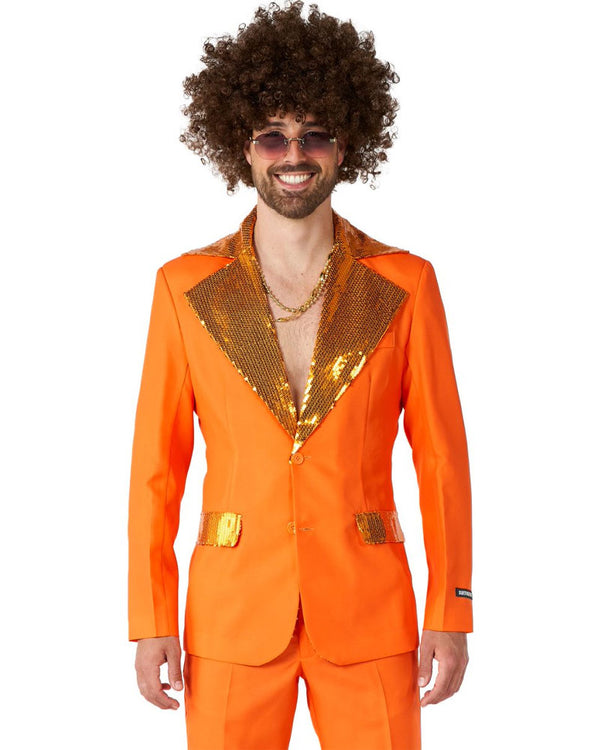 70s Orange Disco Mens Suitmeister