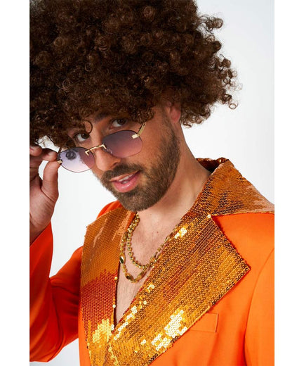 70s Orange Disco Mens Suitmeister