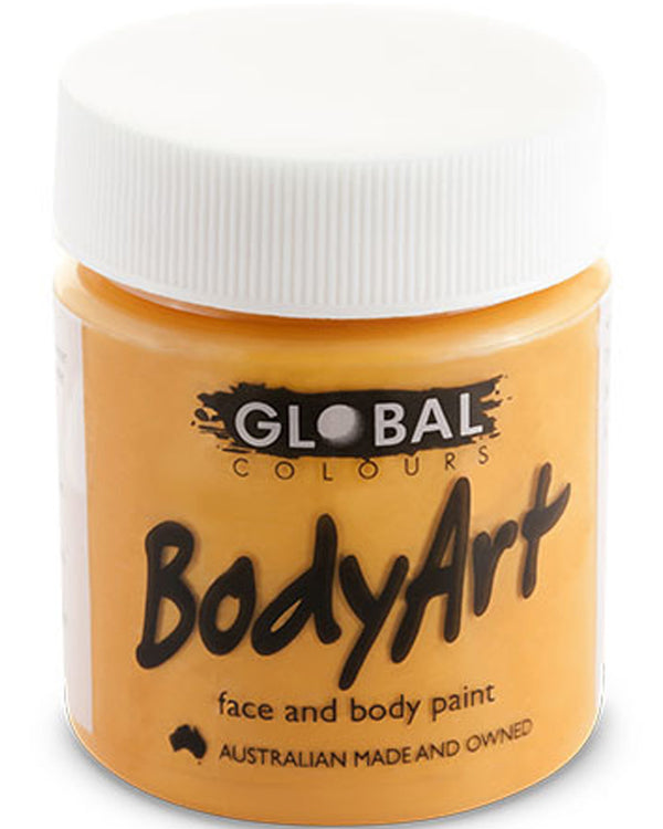 Orange Face and Body Paint Tub 45ml