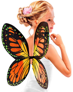 Orange Monarch Butterfly Kids Wings