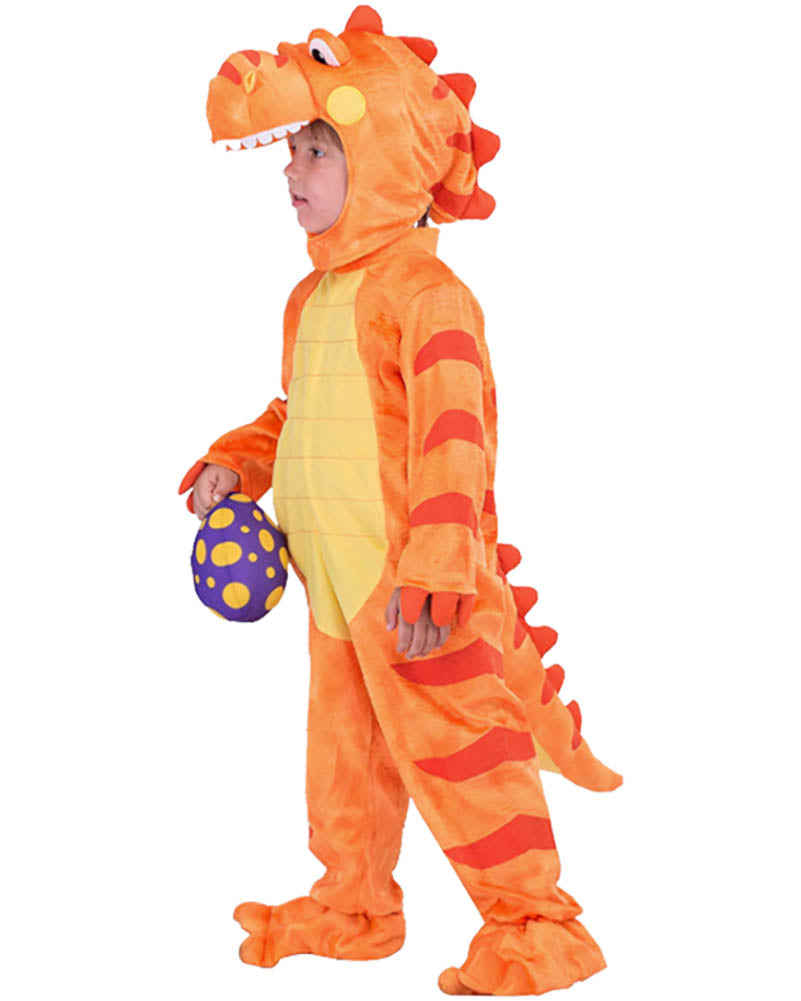 Orange T Rex Kids Costume