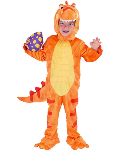 Orange T Rex Kids Costume