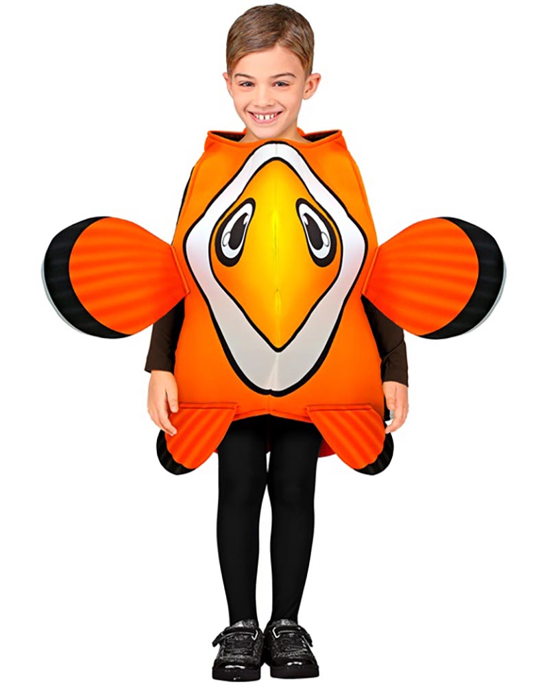 Orange Tropical Fish Kids Costume