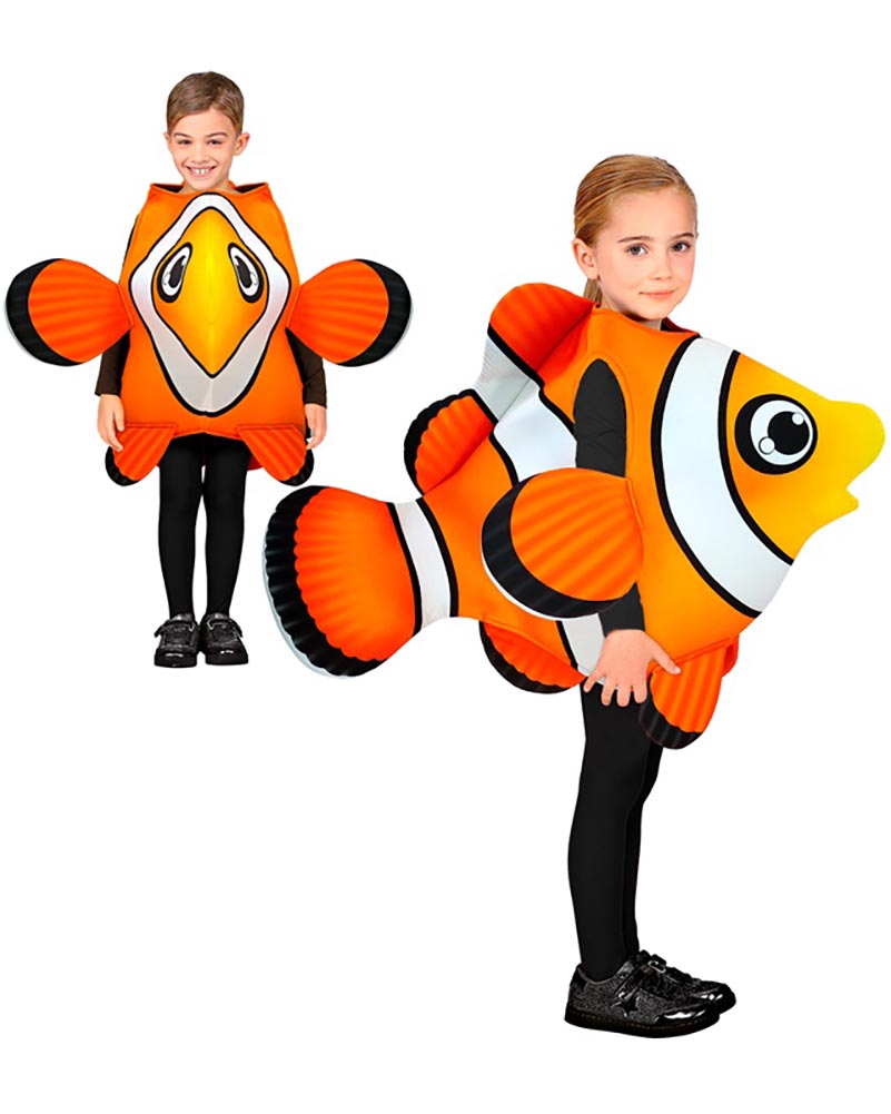 Orange Tropical Fish Kids Costume