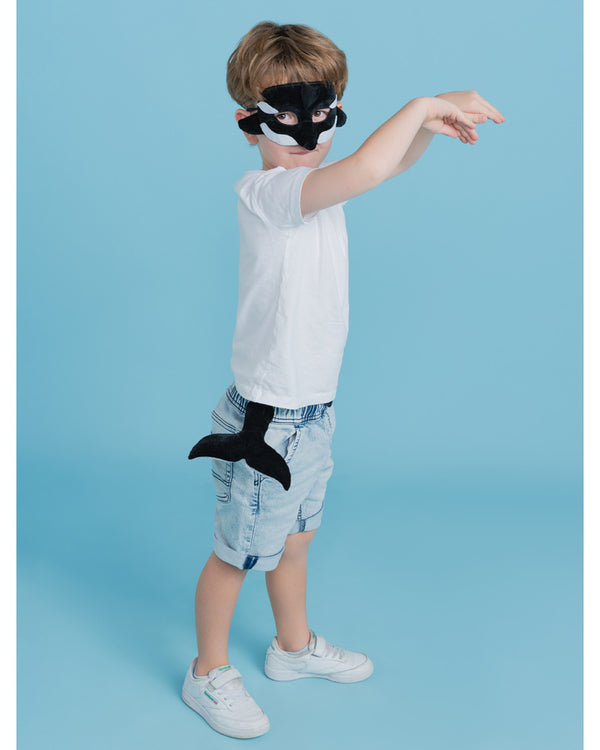 Orca Animal Mask and Tail Set