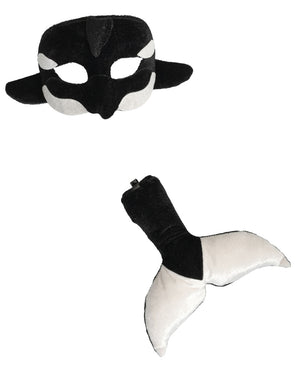 Orca Animal Mask and Tail Set