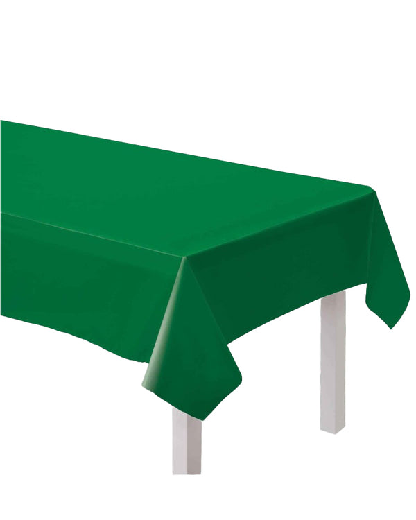 Paper Tablecover Festive Green 137cm x 274cm