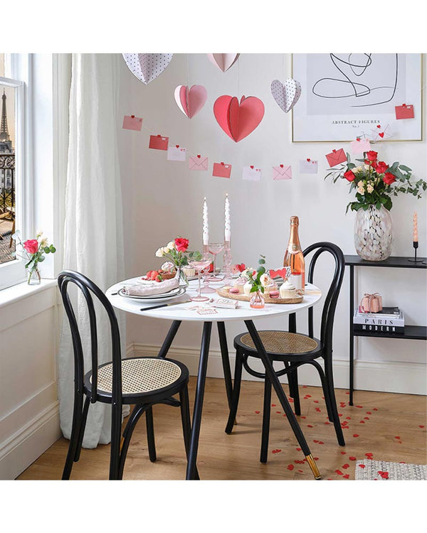 Parisian Love Valentines Day Love Note Peg Banner 1.5m