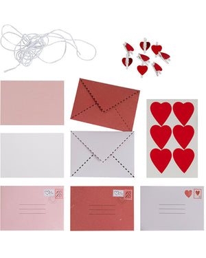 Parisian Love Valentines Day Love Note Peg Banner 1.5m