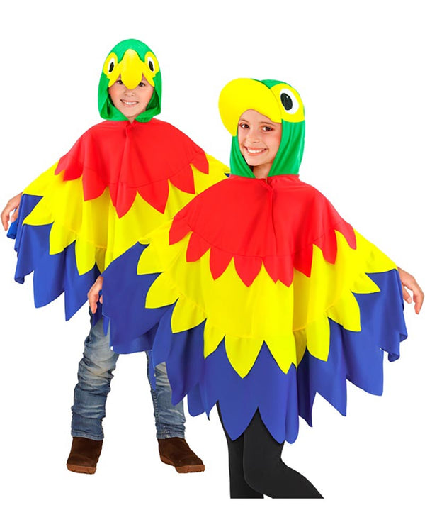 Parrot Poncho Kids Costume