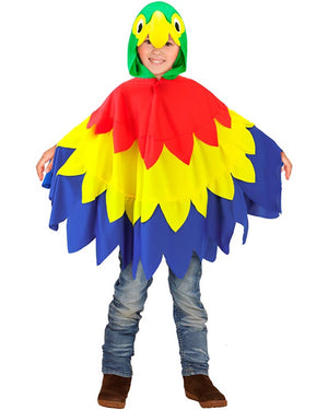 Parrot Poncho Kids Costume