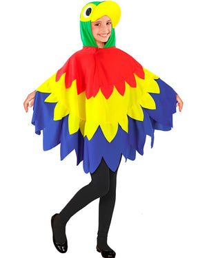 Parrot Poncho Kids Costume