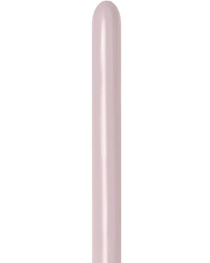 Pastel Dusk Rose 260T Latex Modelling Balloons Pack of 100
