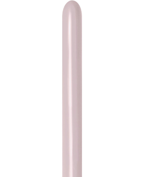 Pastel Dusk Rose 260T Latex Modelling Balloons Pack of 100