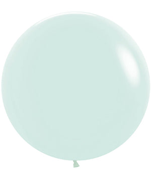 Pastel Matte Green Latex Balloons 60cm Latex Balloons Pack of 10