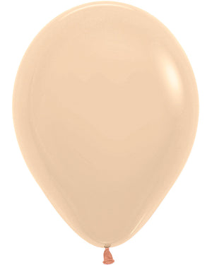Pastel Matte Malibu Peach 30cm Latex Balloons Pack of 100