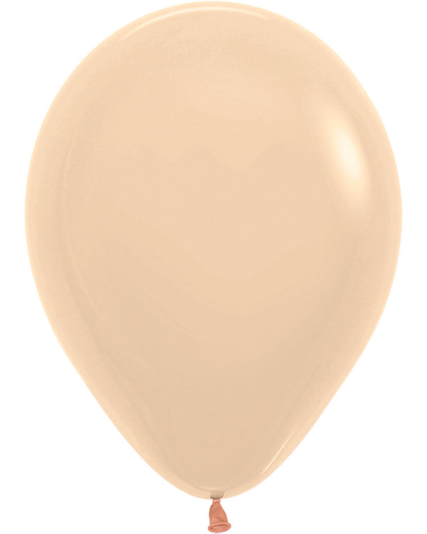 Pastel Matte Malibu Peach 30cm Latex Balloons Pack of 25