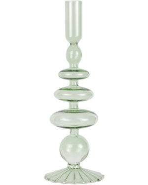 Pastel Wave Green Candle Holder