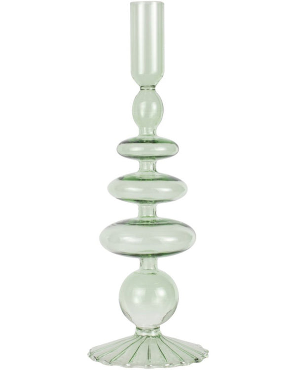 Pastel Wave Green Candle Holder