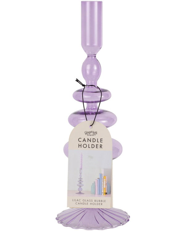 Pastel Wave Lilac Candle Holder