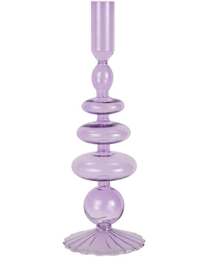 Pastel Wave Lilac Candle Holder