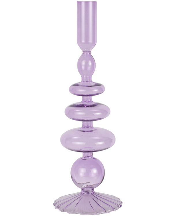 Pastel Wave Lilac Candle Holder
