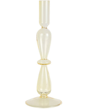 Pastel Wave Yellow Candle Holder