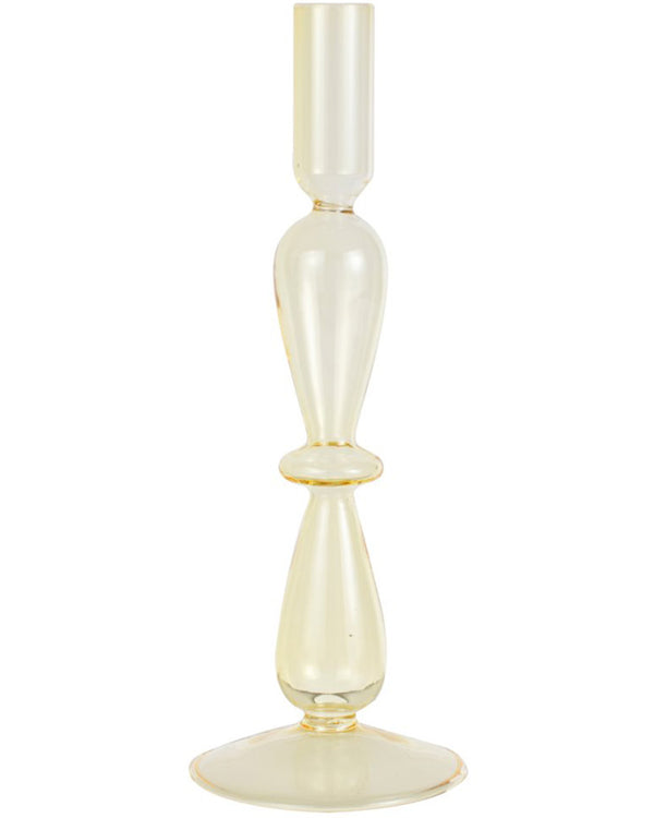 Pastel Wave Yellow Candle Holder