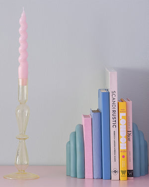 Pastel Wave Yellow Candle Holder