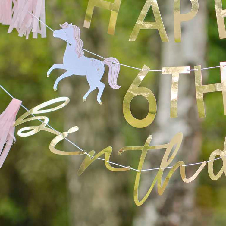 Princess Party Customisable Princess Happy Birthday Party Bunting