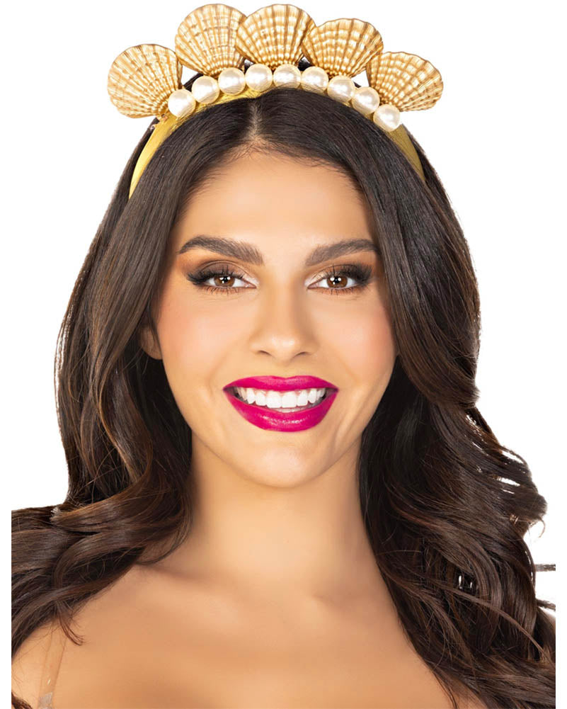 Pearl Shell Mermaid Crown Headband