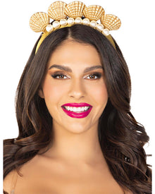 Pearl Shell Mermaid Crown Headband